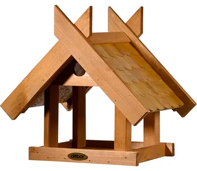 Produktbild von dobar Vogelfutterhaus "Blätterfall" für Ständermontage, ca.: 36x28,5x33,5 cm