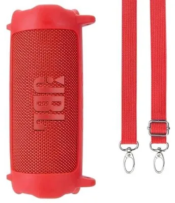 Zdjęcie produktu dla Etui silikonowe do głośnika flip 7 czerwone wodoodporne