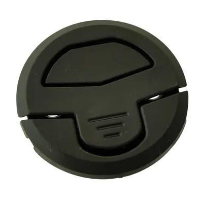 Produktbild von Einlassgriff, schwarz, rund 51mm, Plastik