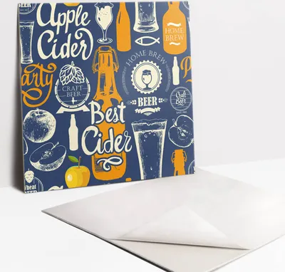 Produktbild von Fliesenaufkleber Set - 9 Stück Selbstklebende PVC Fliesen-Designs - Für Bad und Küche 30 x 30 - Apfelwein