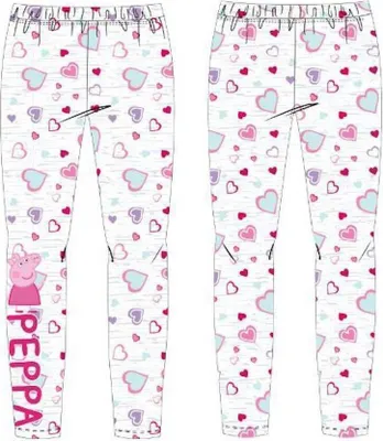 Produktbild von Peppa Pig Leggins mit Herzen , Peppa und großem Schriftzug 116