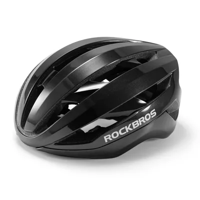 Produktbild von ROCKBROS Fahrradhelm Leicht Rennradhelm mit Magnetverschluss Verstellbar Erwachsene Helm 58-62cm Damen Herren Schwarz