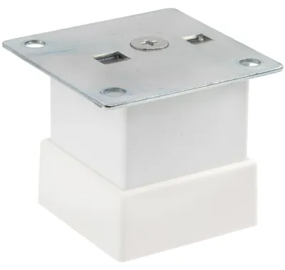 Produktbild von Solidchoice – Set mit 4 verstellbaren Möbelbeinen in Weiß, 50 mm