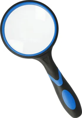 Produktbild von WESTCOTT Lupe schwarz/blau 3-fach, Ø 100 mm