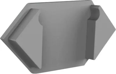 Produktbild von Endkappe für LED Alu Trockenbauprofil Exo-T5_16 + Cover PC45 _16