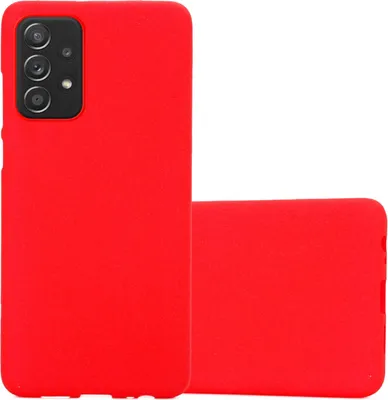 Obrázok produktu pre Cadorabo ochranné puzdro pre Samsung Galaxy A52 (4G / 5G) / A52s v červenom puzdre na mobilný telefón TPU Etui Cover Case