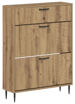 Immagine prodotto di vidaXL Armadio per scarpe HAARLEM, 78 x 24 x 103 cm, realizzato in materiale composito di legno