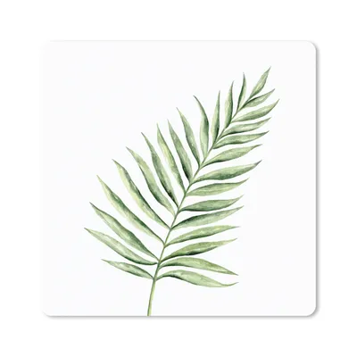 Produktbild von MuchoWow® Mauspad Mousepad Pflanze - Aquarell 20x20 cm - Mousepads - Maus Mat - Pad - Mausunterlage - Desk Mat - Bureauartikeln