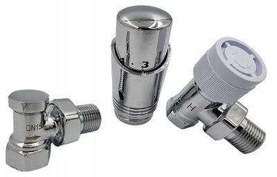 Produktbild von Aqbau Thermostatventil-Set Winkel Anthrazit 1/2 Zoll