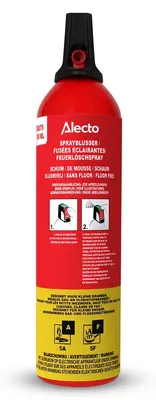 Produktbild von Alecto BS075 - Feuerlöscher - Spray - 750 ml - PFAS-frei - Rot