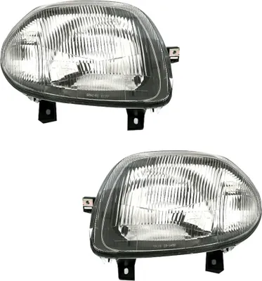 Produktbild von Scheinwerfer Set für Renault Clio 2 9/98-5/01 H4 Schwarz