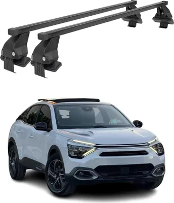 Produktbild von Menabo Dachträger Grundtäger für Citroën C4 mk3 2020-2025 75kg Schwarz Stahl 2x