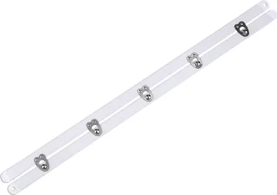 Korsettverschluss weiß Haken und Ösen 35 cm