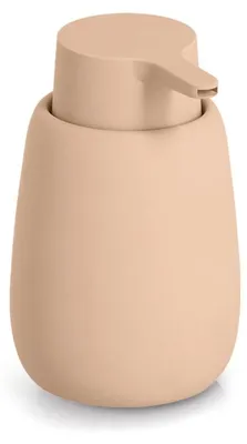 Produktbild von ZELLER Seifenspender aus Keramik hellbeige 8,8 x 8,8 x 13,7cm