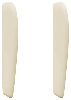Produktbild von Kopfteil Ohr Creme 80 x 23 x 6 cm PVC