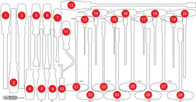 Immagine prodotto di KS TOOLS Inserto in schiuma vuoto per 813.0028 ( 813.0028-97 )