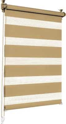Obrázek produktu pro Sonello dvojitá roleta Klemmfix bez vrtání Duo roleta Klemmrollo roleta s ochranou proti slunci okenní roleta na okna a dveře zebra roleta roleta s bočním vedením 85 cm x 210 cm béžový