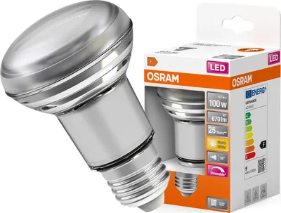 Zdjęcie produktu dla Żarówka LED R80 Reflektor E27 8.5W = 100W 670lm 2700K Ciepła 36° Ściemnialna SUPERSTAR Osram