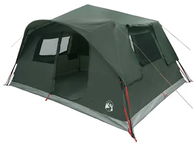 Image de Tente vidaXL Sofort, vert olive, 365 x 280 x 200 cm, polyester et acier