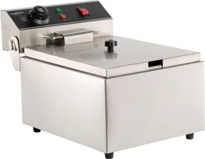 Obrázek produktu pro Elektrická stolní fritéza 6 l – Fritéza z nerezové oceli Combisteel, 3 kW, kompaktní