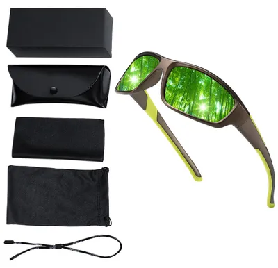 Produktbild von Polarisierte Sportsonnenbrille für Herren, geeignet zum Autofahren, Radfahren und Angeln, 100% UV-Schutz