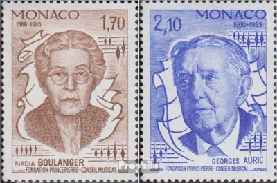 Produktbild von Briefmarken Monaco 1985 Mi 1693-1694 (kompl.Ausg.) postfrisch Komponisten