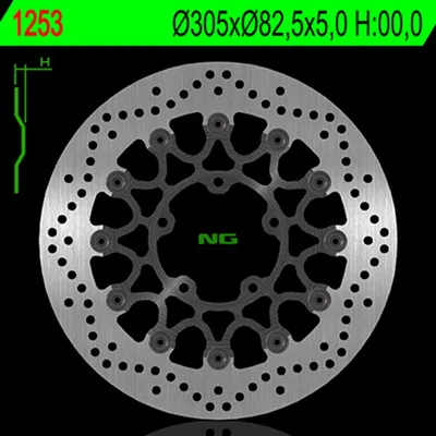 Image de NG BRAKES Bremsscheibe schwimmend rund