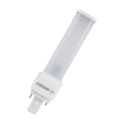 Produktbild von OSRAM DULUX LED D10 EM, G24D-1, 5W, 540lm, 3000K, warmweiße Lichtfarbe, zielgerichtete Beleuchtung dank rotierender Endkappe, LED-Ersatz für klassische Kompaktleuchtstofflampen mit Sockel G24D-1