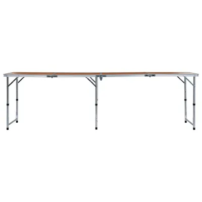 Produktbild von vidaXL Klappbarer Campingtisch Aluminium 240 x 60 cm