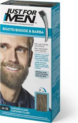 Produktbild von Just For Men Schnurrbart und Bart Hellbraun 28 4g