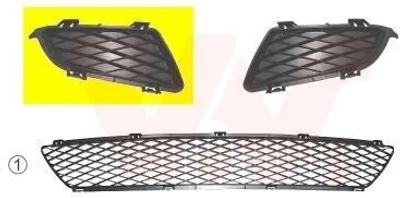 Image de VAN WEZEL Grille de pare-chocs avant droite (2754592) pour Mazda 6 | Grille,