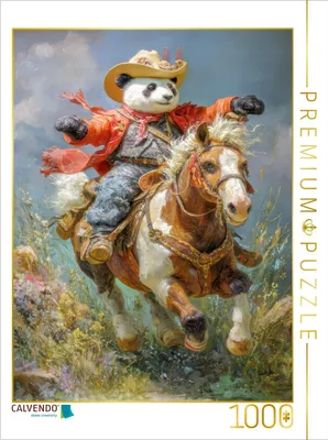 Produktbild von CALVENDO Puzzle Panda | 1000 Teile Lege-Größe 64x48cm Foto-Puzzle für glückliche Stunden