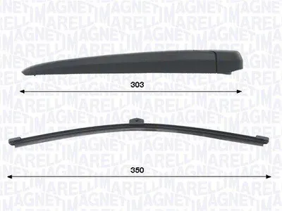 Produktbild von MAGNETI MARELLI 000723180461 Wischarm-Satz Hinten 350mm passend für MERCEDES-BENZ B-Klasse (W247)