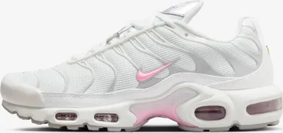 Produktbild von Nike Air Max Plus TN Sneaker White Pink Rise Gr. 44.5 – Atmungsaktives Mesh, Air-Max Dämpfung, 90er-Jahre-Stil für Leistungsläufe