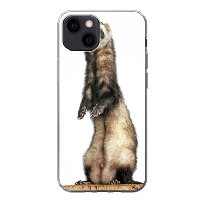 Produktbild von MuchoWow® Handyhülle Schutzhülle Hülle für iPhone 13 mini Frettchen - Tiere - Fell Silikon Softcase Handy Hülle - Softcase