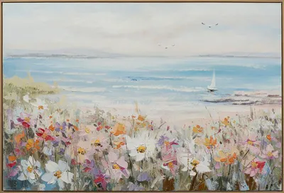 Produktbild von ArtUniverse Leinwandbild Sommer Am Meer I 82,5 x 122,5 cm