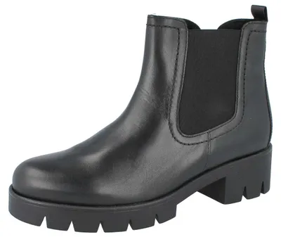 Produktbild von GABOR Damen Stiefelette Chelsea Boot schwarz Glattleder - Größe: UK 7,5