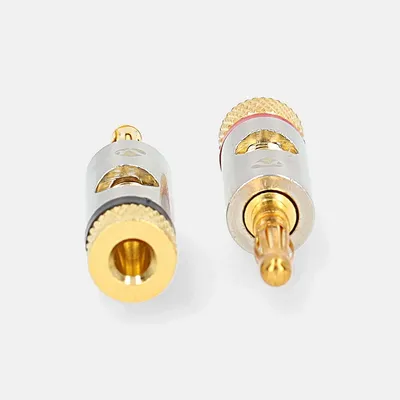 Obrázek produktu pro Nedis Catb26900Gd Banánový konektor Banana Male Goud Verguld 2 Stuks Aluminium Metaal