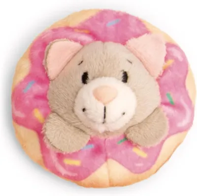 Obrázek produktu pro Nici – 61877 – Mini MagNICI, kočka s koblihou, magnet, magnetické zvířátko, plyšák, 7 cm