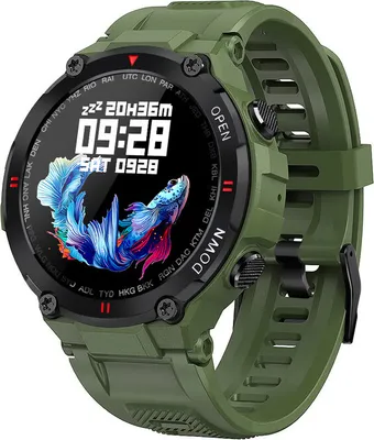 Image de Smart Watch Outdoor Montre de sport étanche 1,28'' Plusieurs modes de sport pour Android iPhones Vert