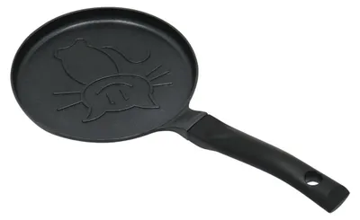 Obrázok produktu pre Klausberg KB 7973 Panvica na palacinky, 18 cm, reliéfne dno s mačiatkom, nepriľnavý povrch, bez , indukcia, čierna