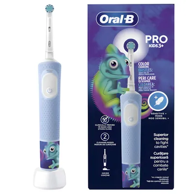 Immagine prodotto di Spazzolino elettrico per bambini Oral-B Vitality Pro D103 Kids – Kameleon – 2 modalità di pulizia – Timer – dai 3 anni in su