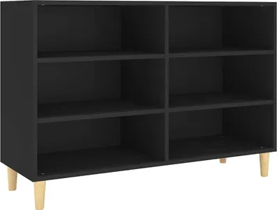 Produktbild von vidaXL Sideboard Schwarz 103,5x35x70 cm Holzwerkstoff