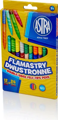 Produktbild von ASTRA Doppelseitige Marker mit Kegelspitze 12 Stück / 24 Farben, 314118001