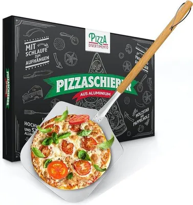 Produktbild von Aluminium Pizzischubförmig 83 cm mit abgerundeten Ecken für Pizzaofen und Grill