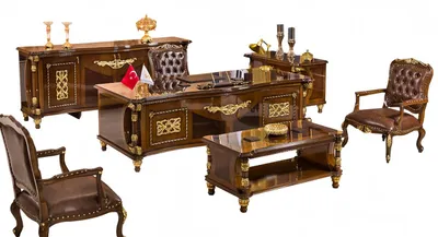 Produktbild von Luxus Möbel Arbeitszimmer Büroeinrichtung Office Büro Set Klassisch 6tlg.