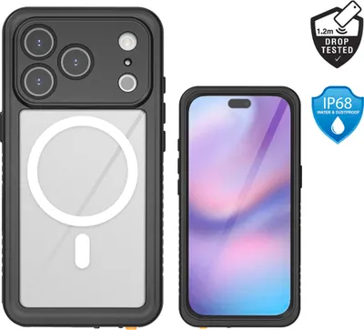 Zdjęcie produktu dla 4smarts Hülle, Pokrowiec, Apple, iPhone 17, 16 cm (6.3"), Czarny, Przezroczysty