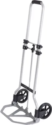 Produktbild von STIER Sackkarre Basic, klappbares Modell, Tragfähigkeit bis 45 kg, aus Aluminium, ideal für Transportaufgaben, mit Vollgummi-Bereifung, leicht und handlich