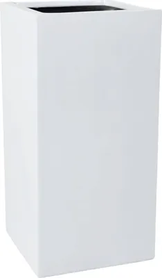 Immagine prodotto di Vaso da fiori BLOCK in fibra di vetro bianco 40x40x80 cm