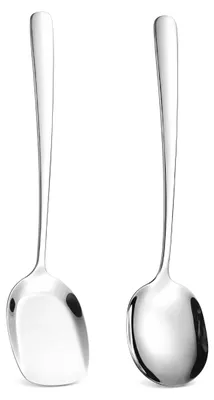 Imagen del producto de Cucharas de servir de acero inoxidable, 25 cm, paquete de 2 unidades
